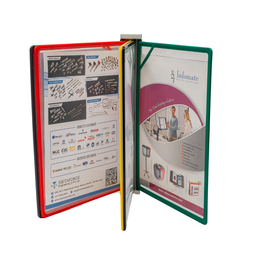 Infomate Quick Insert A4 Wall Mounted Document Display System