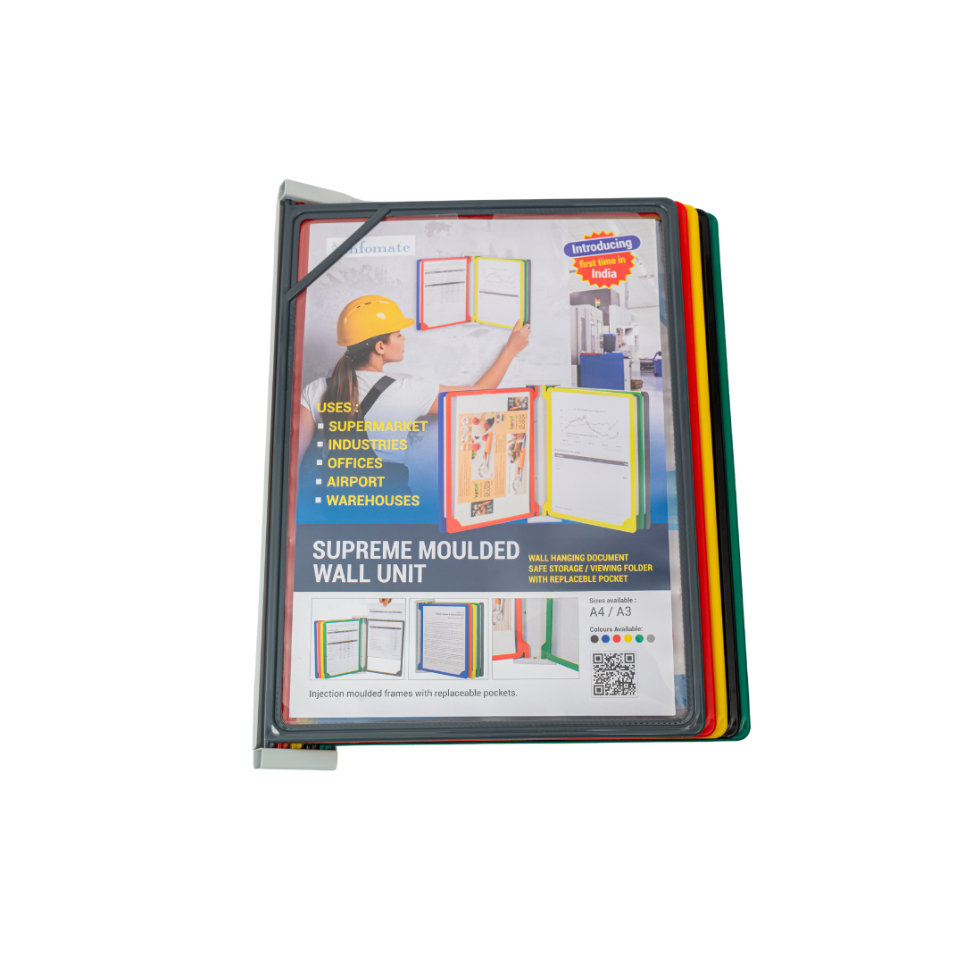 Infomate Quick Insert A4 Wall Mounted Document Display System