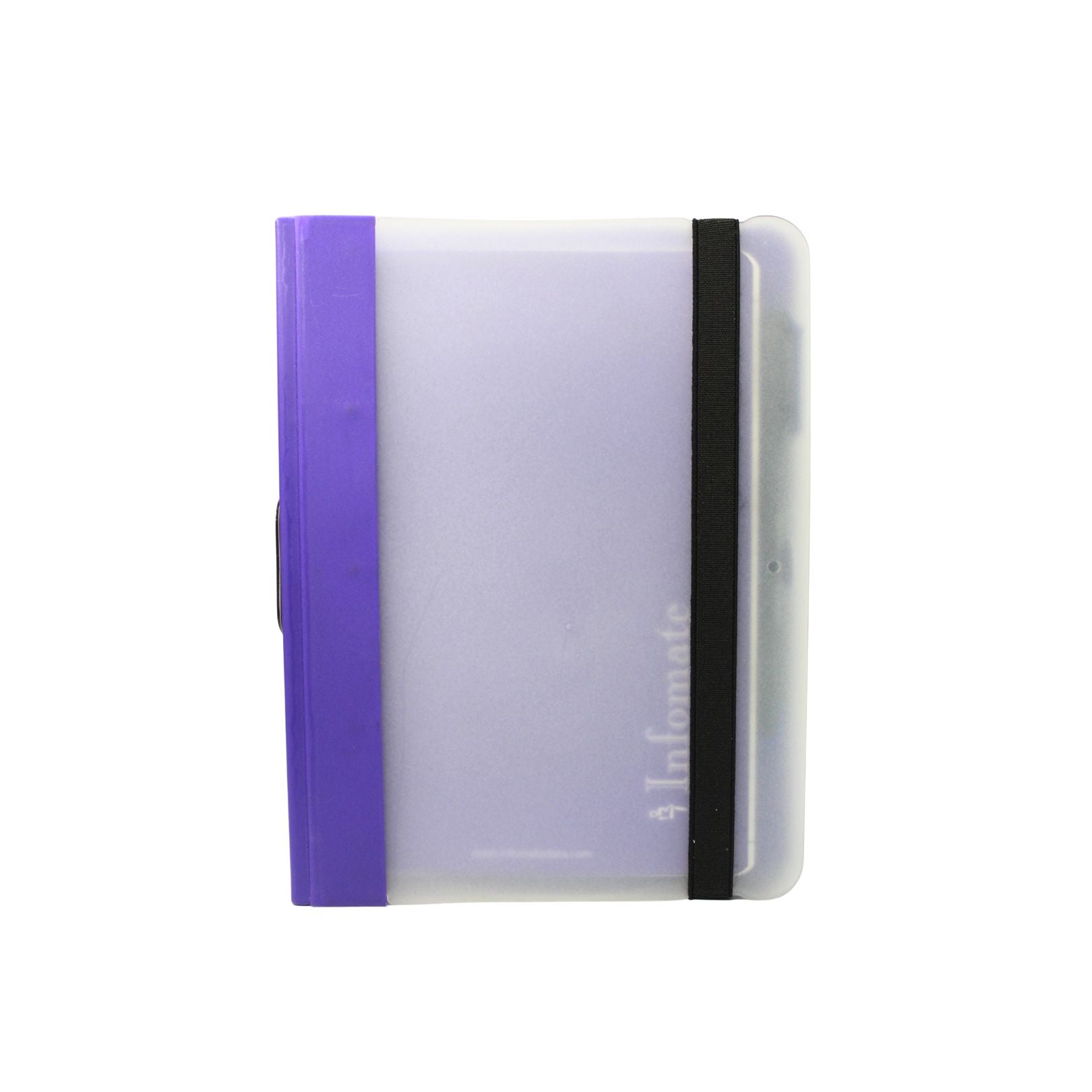 INFOMATE A5 Moulded Notebook with Reusable Plastic Sleeve & Blue Ball Pen | Protective & Durable Cover