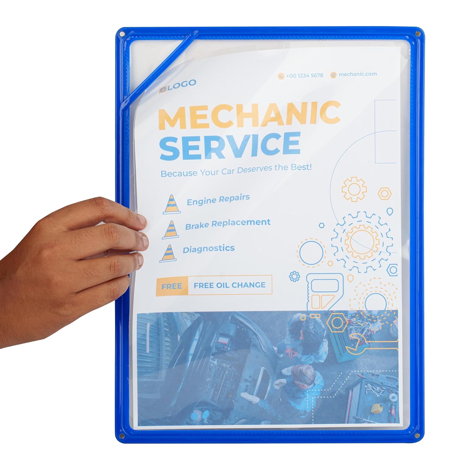 Infomate Quick Insertion Magnetic Display Folder – A4, Pack of 6