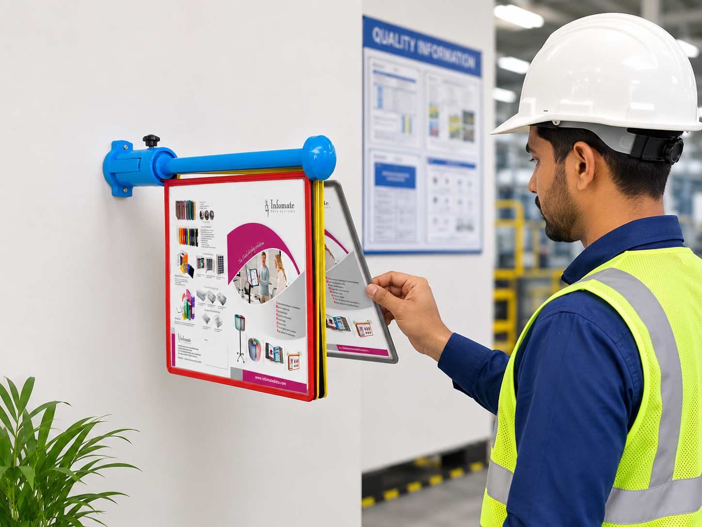 Infomate Multi Utility Rotary A3 Wall Display Unit | Wall Mounted Document Display System (Copy)