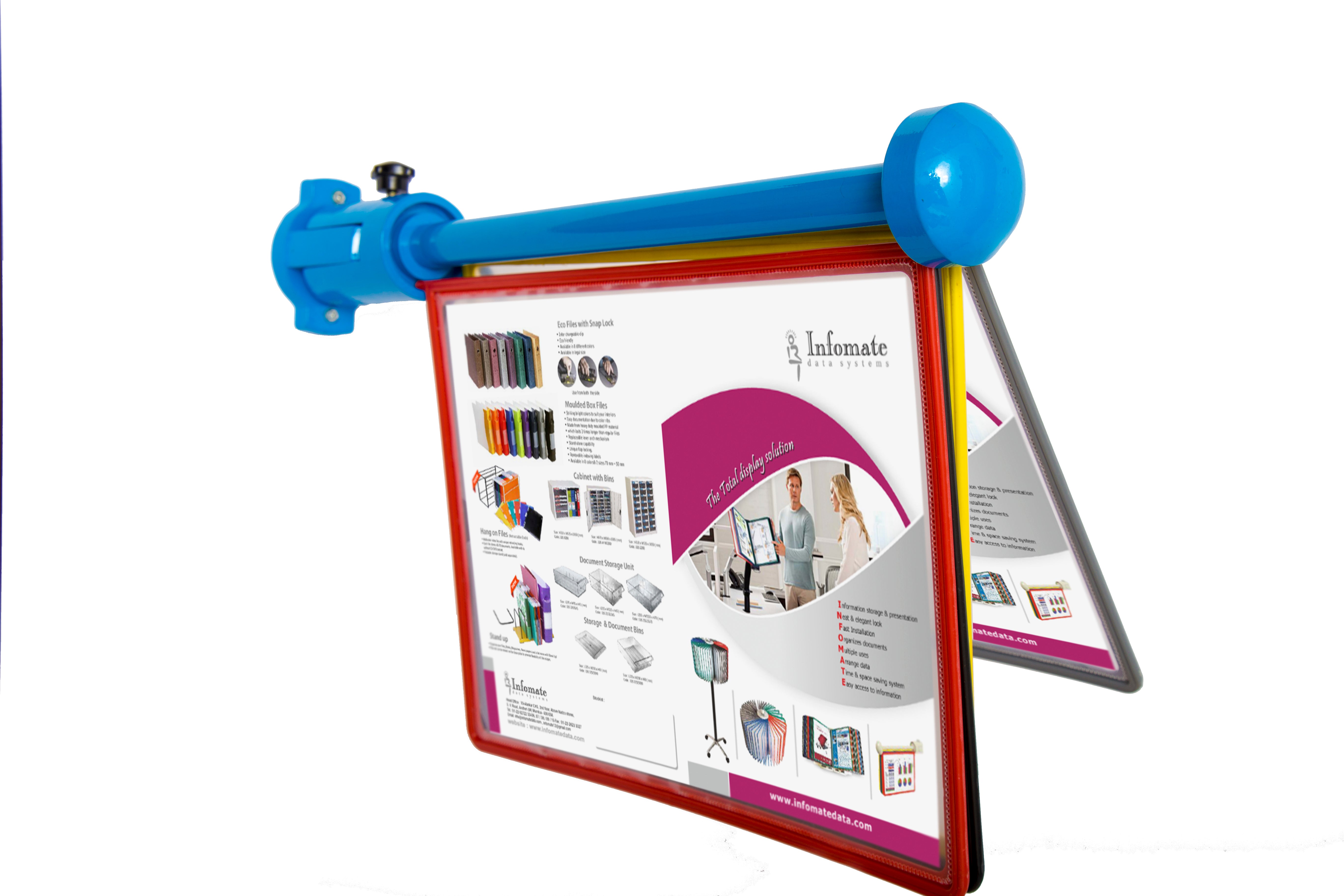 Infomate Multi Utility Rotary A3 Wall Display Unit | Wall Mounted Document Display System (Copy)