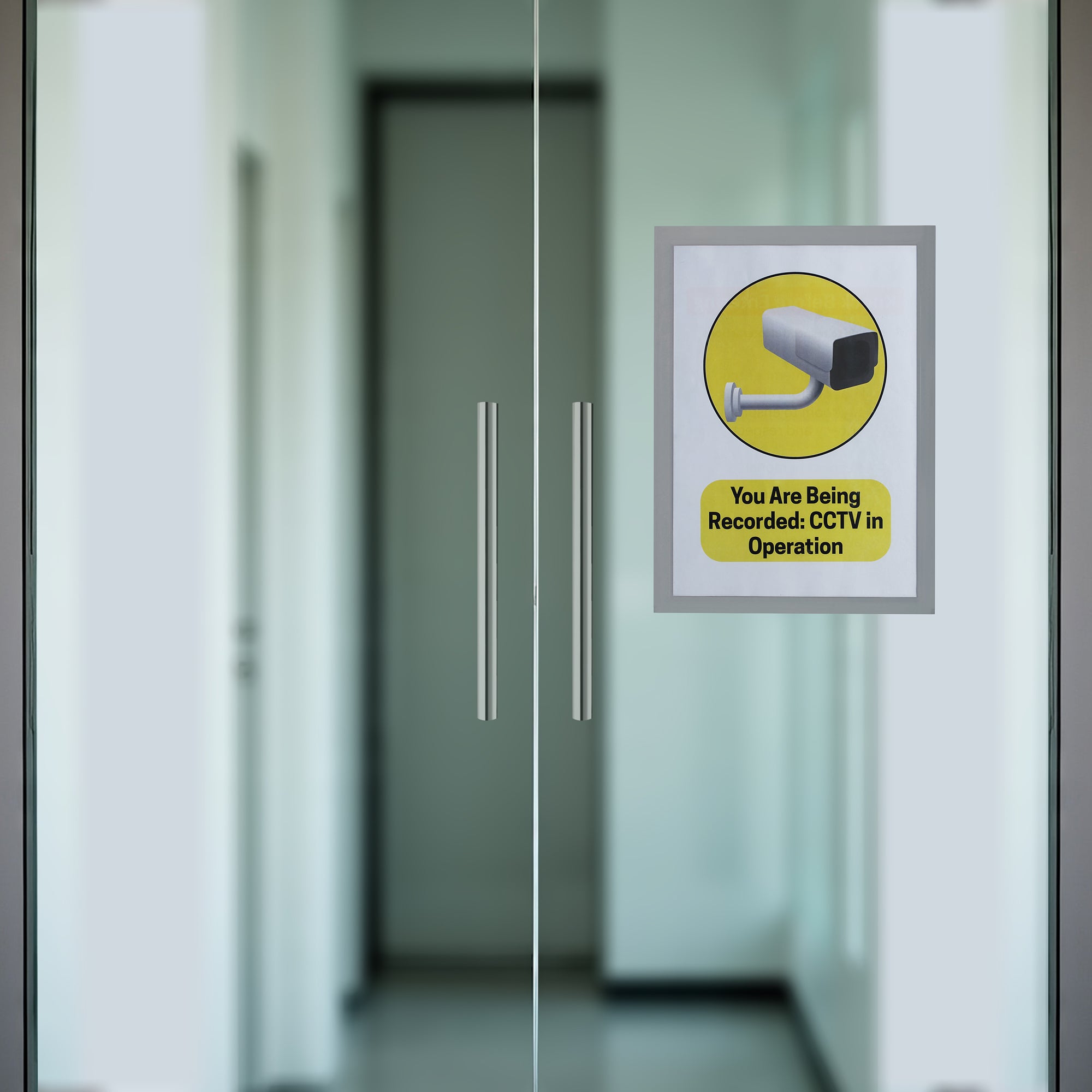 Infomate Two-Way View Glass Display Pocket | Peel & Stick Reusable Document Holder (Pack of 3)