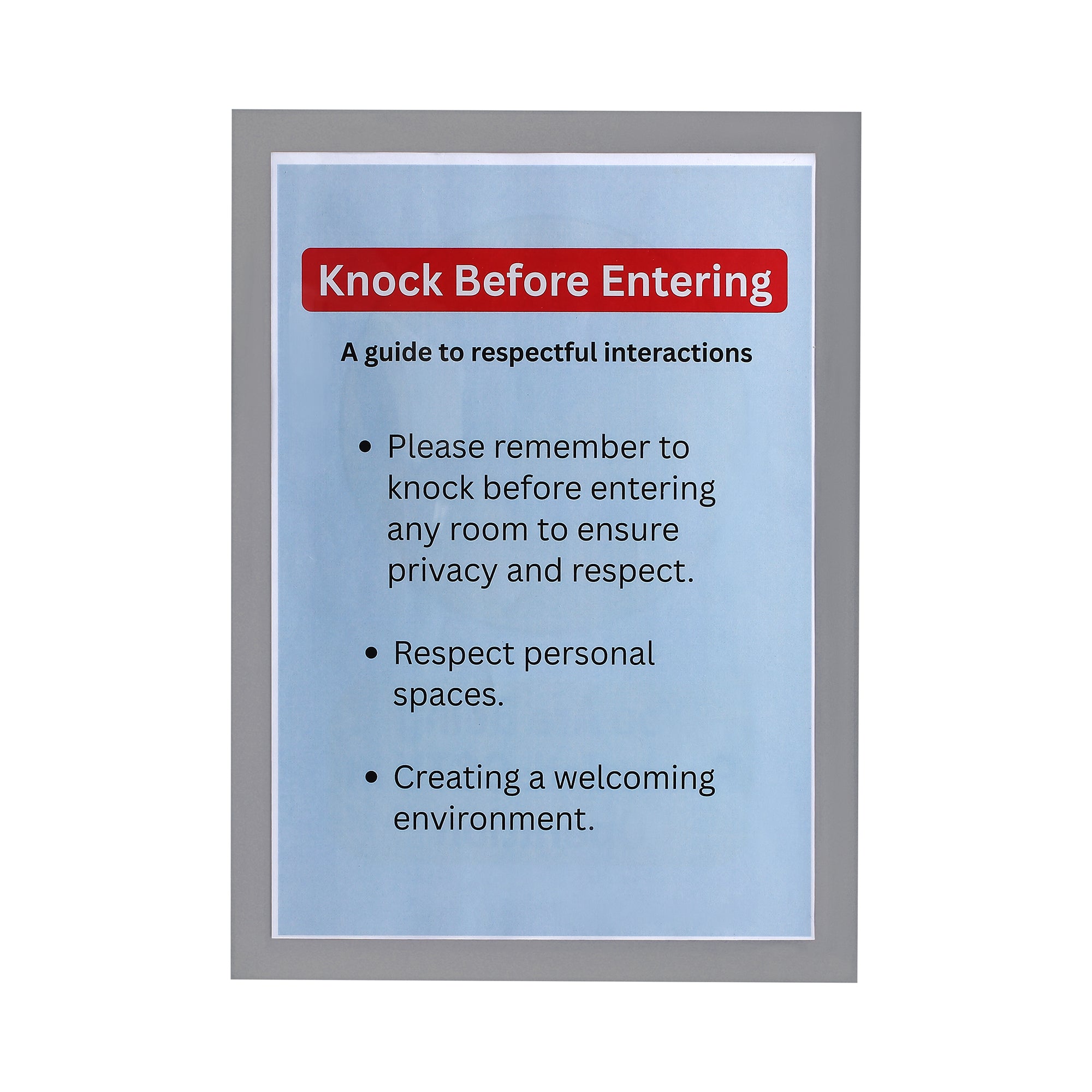 Infomate Two-Way View Glass Display Pocket | Peel & Stick Reusable Document Holder (Pack of 3)