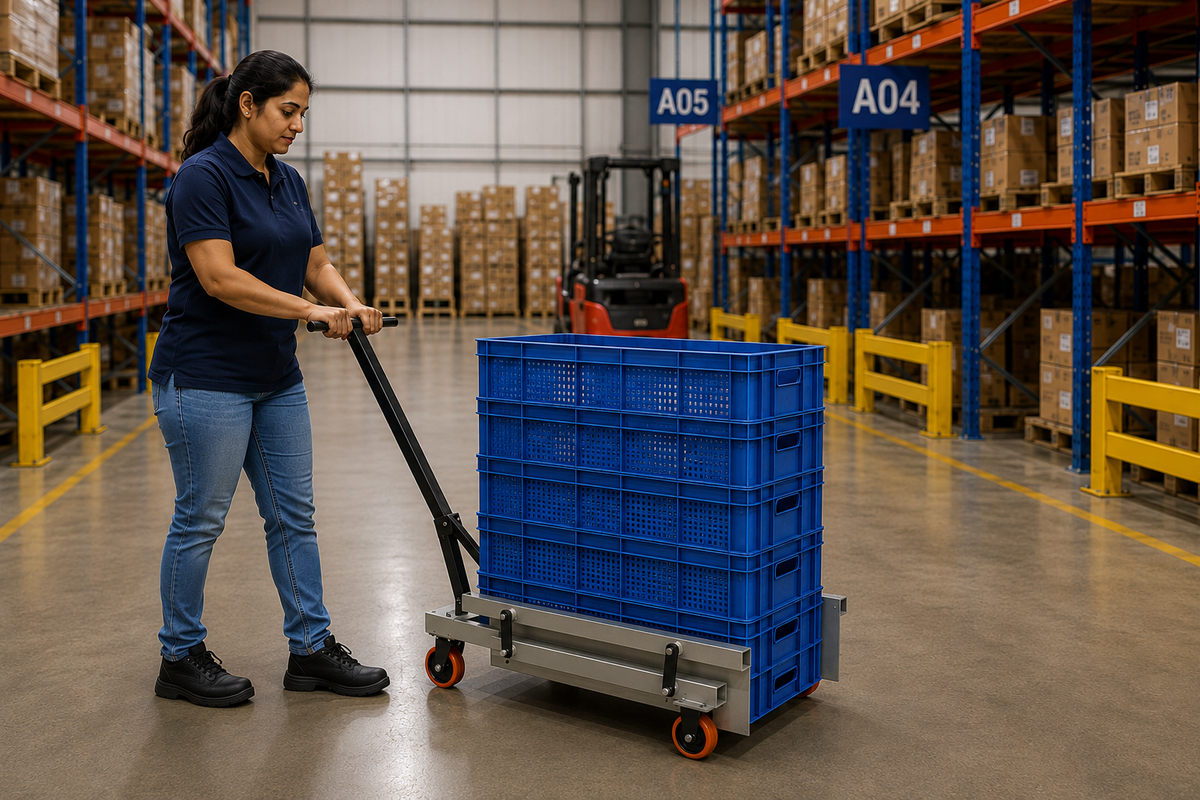 Hercules Crate Jack | Heavy Duty Crate Lifting & Transport Trolley