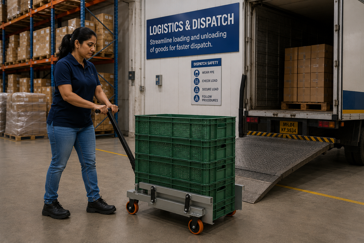Hercules Crate Jack | Heavy Duty Crate Lifting & Transport Trolley
