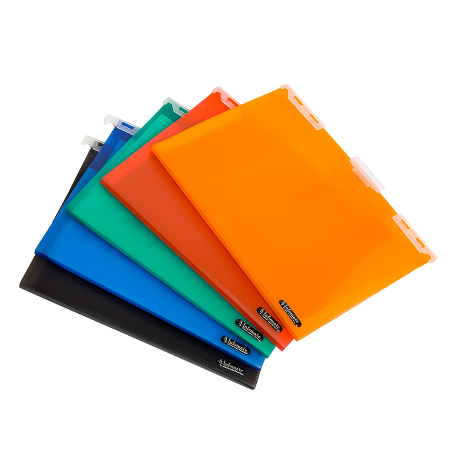 Infomate A4 Hanging File Folder with Retractable Hooks | Pack of 5