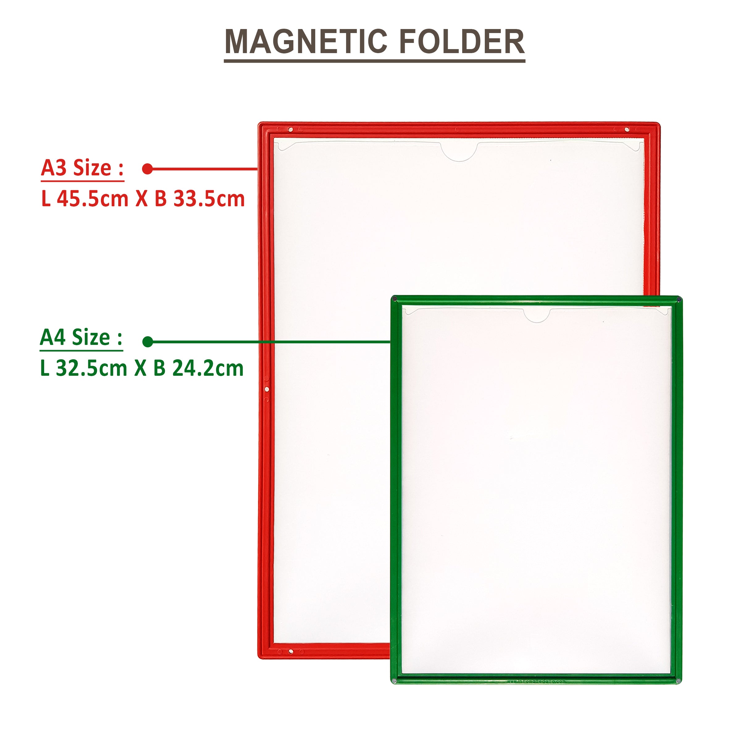 Infomate Magnetic Display Folder – A3, Pack of 6