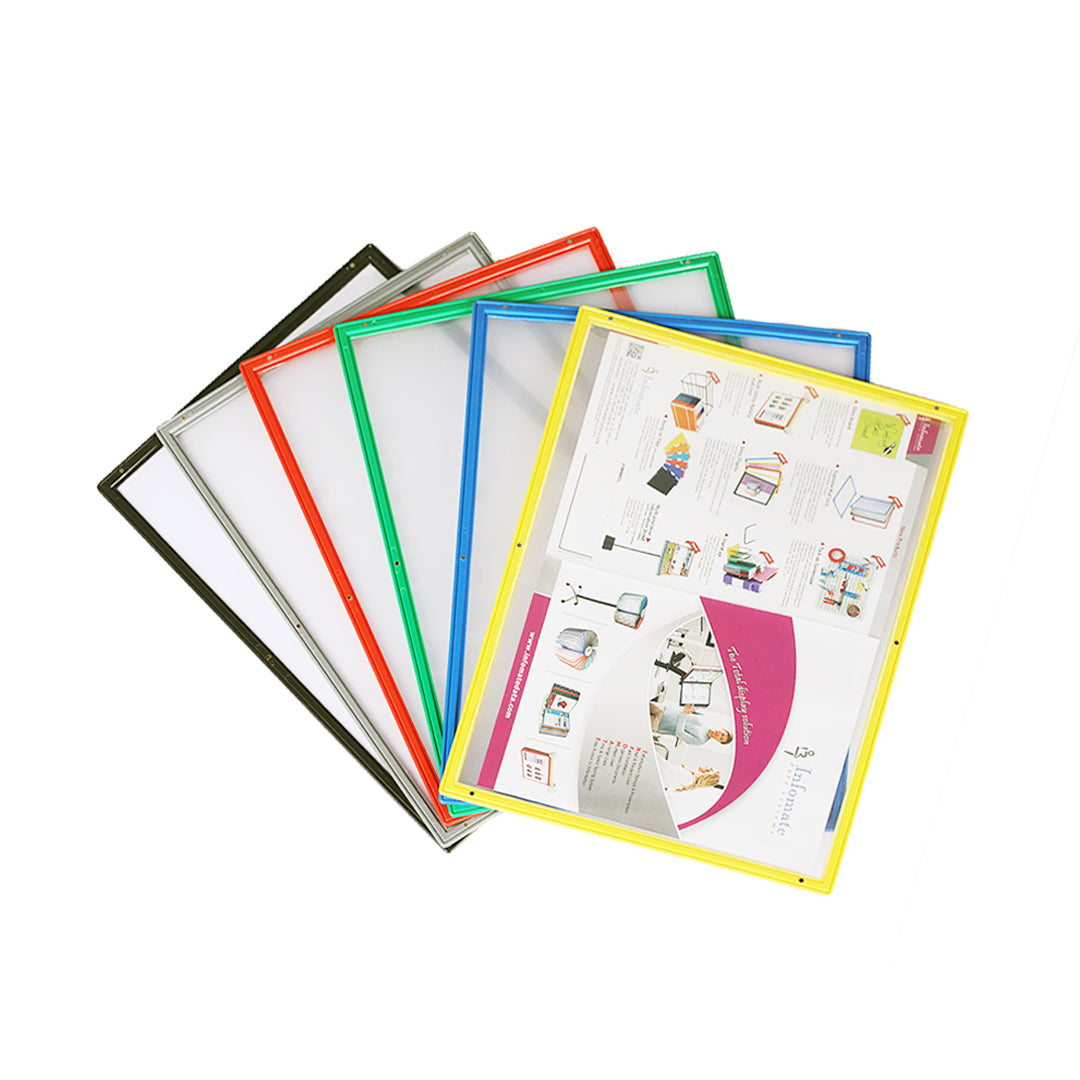 Infomate Magnetic Display Folder – A3, Pack of 6