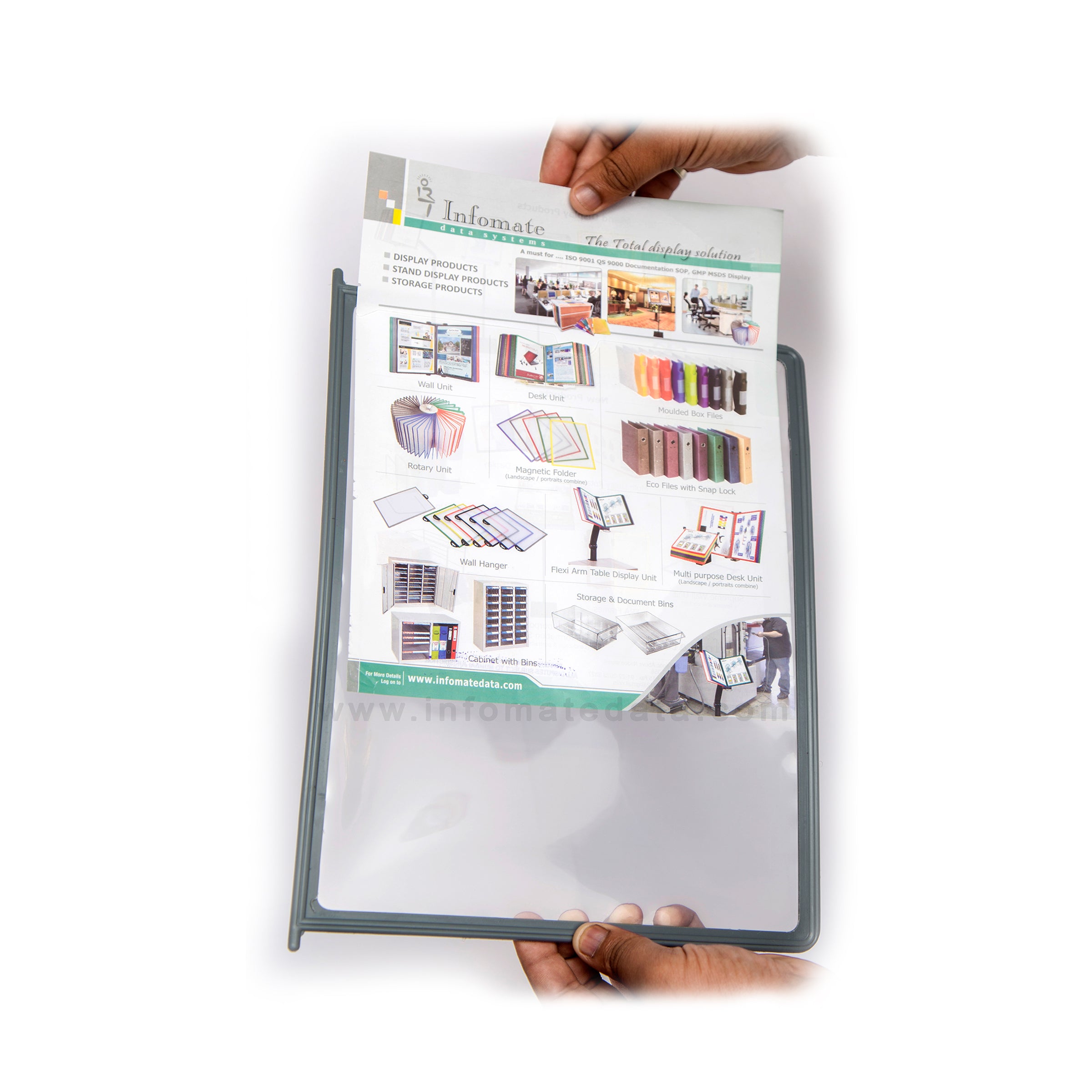 Infomate Multi Utility Rotary A3 Wall Display Unit | Wall Mounted Document Display System (Copy)