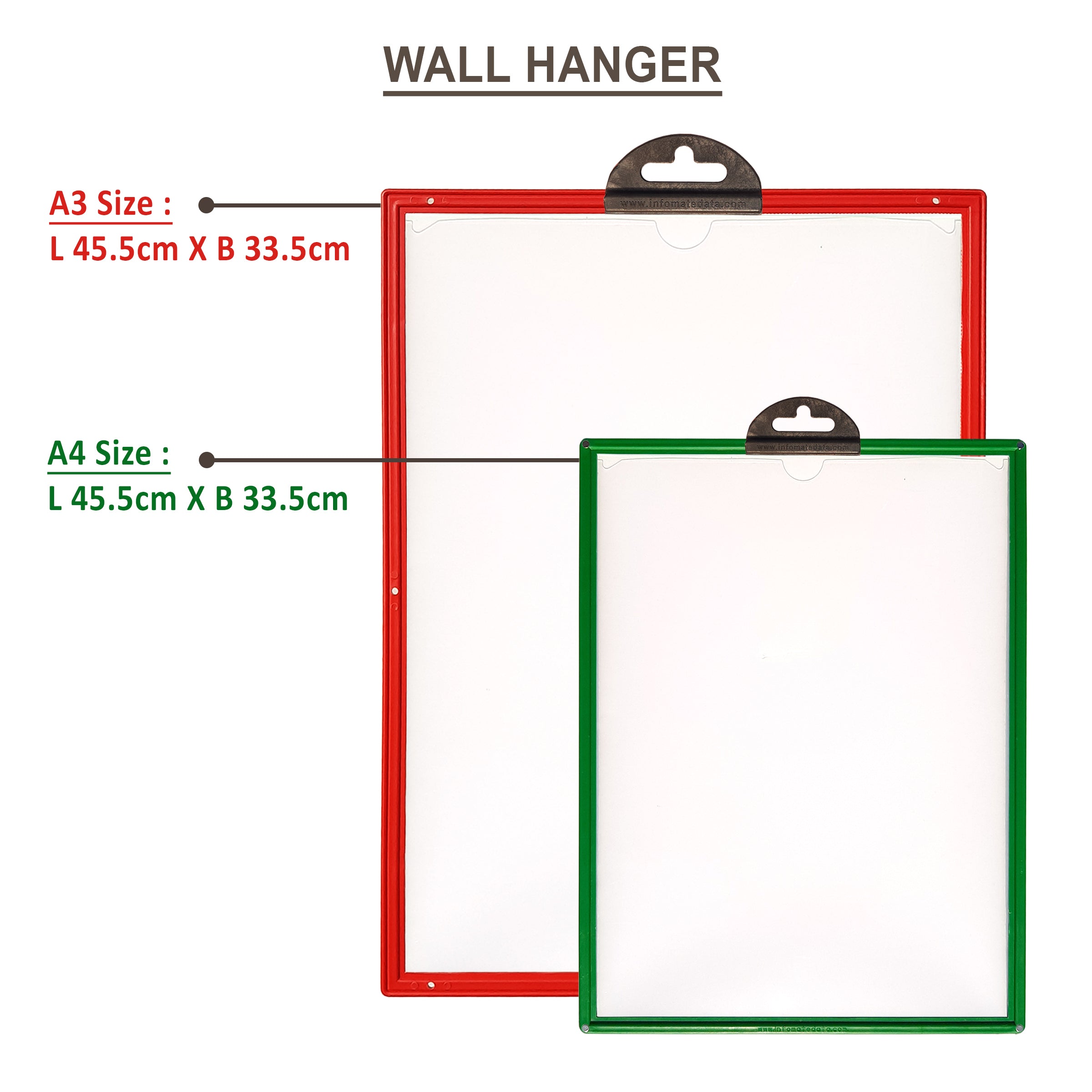 Infomate Wall Hanging Document Holder for A4 Documents